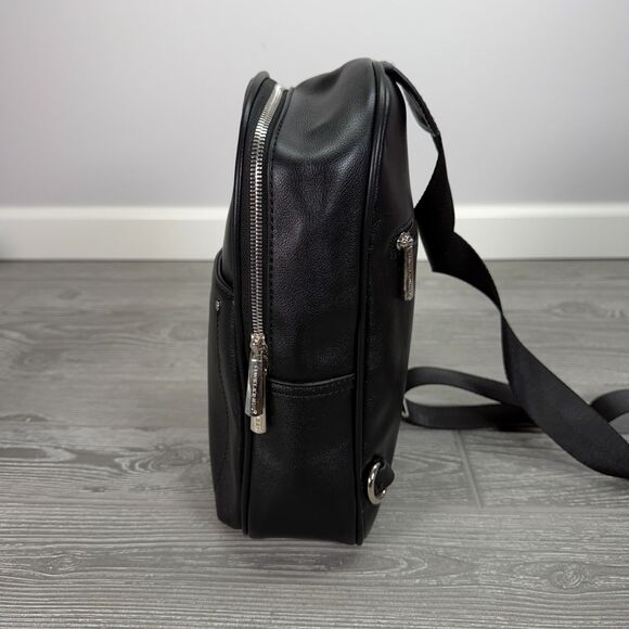 David Jones Paris Black Faux Leather 12\